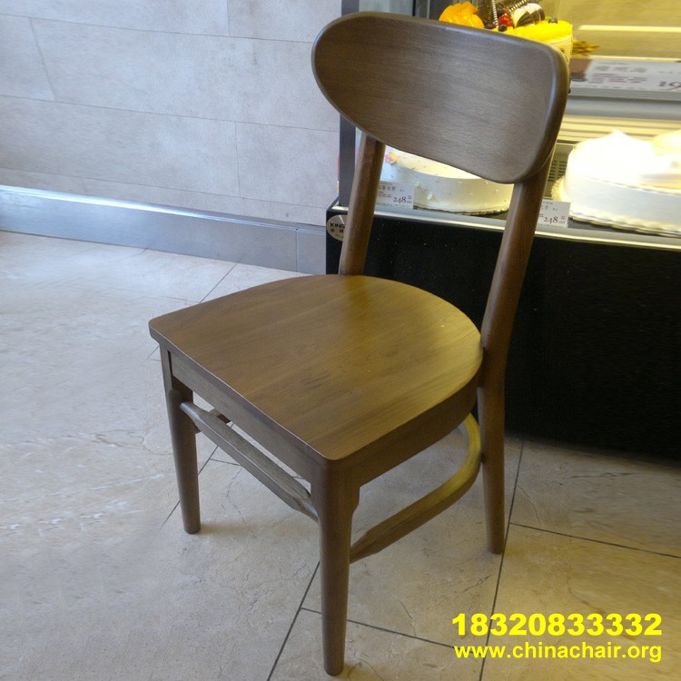 星巴克实木椅 咖啡厅椅子 实木餐厅椅KFTCY-6